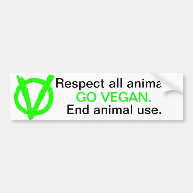 Be part of the Vegan Revolution! Bumper Sticker (Front)