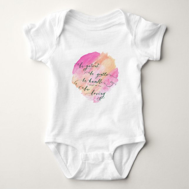 Be Patient Baby Bodysuit (Front)