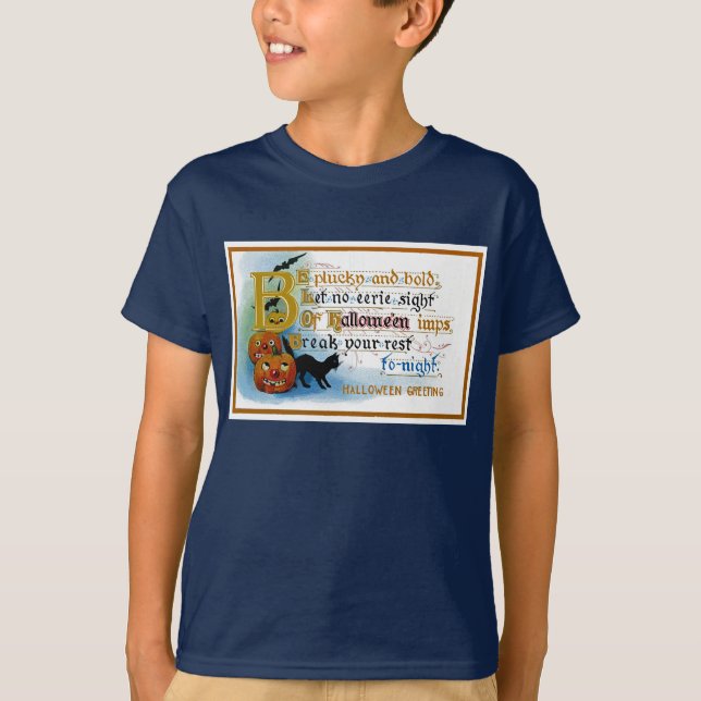 Be Plucky and Bold at Halloween T-Shirt (Front)