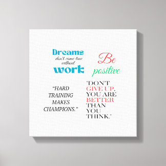 be positive canvas print