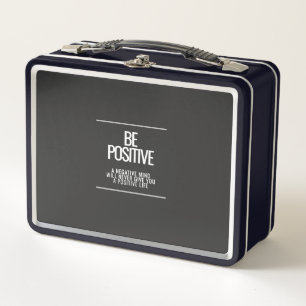 Be Positive Metal Lunchbox – Meal Inspiration for