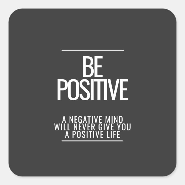 Be Positive Sticker Sheet  (Front)