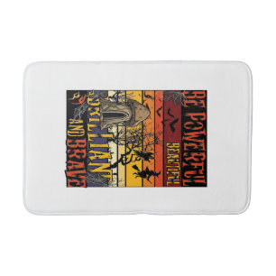Be Powerful Beautiful Brilliant Halloween Mushroom Bath Mat
