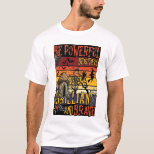 Be Powerful Beautiful Brilliant Halloween Mushroom T-Shirt