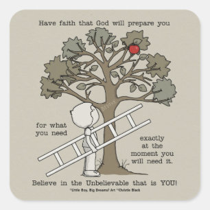 Be Prepared Square Sticker