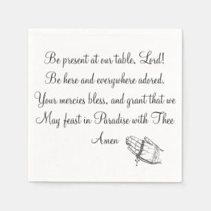Be Present At Our Table Lord Napkin