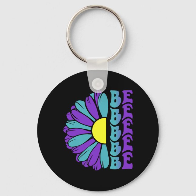 Be Prevention Awareness Suower Key Ring (Front)
