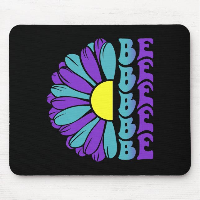 Be Prevention Awareness Suower Mouse Mat (Front)