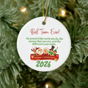 Be Proud Of The Work You Do Coworker Ceramic Tree Decoration