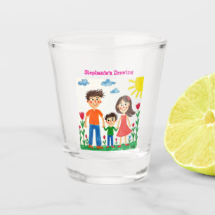 Be proud of your child add artwork to this cute  shot glass