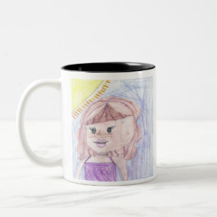 Be proud of your child add artwork to this cute Two-Tone coffee mug
