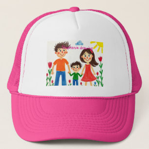 Be proud of your child artwork  trucker hat