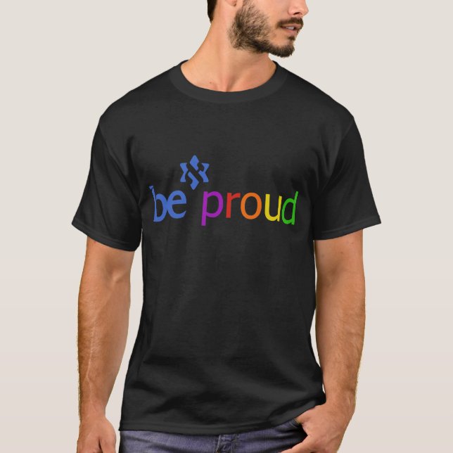 BE_proud_rainbow edition 2 sided T-Shirt (Front)