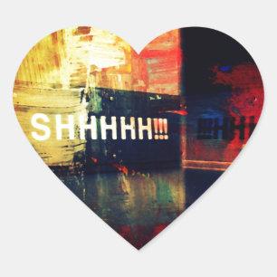 Be Quiet Heart Sticker