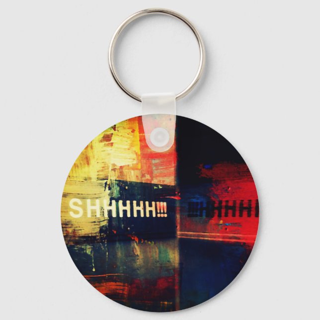 Be Quiet Key Ring (Front)