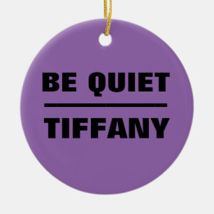Be Quiet Tiffany Ceramic Tree Decoration