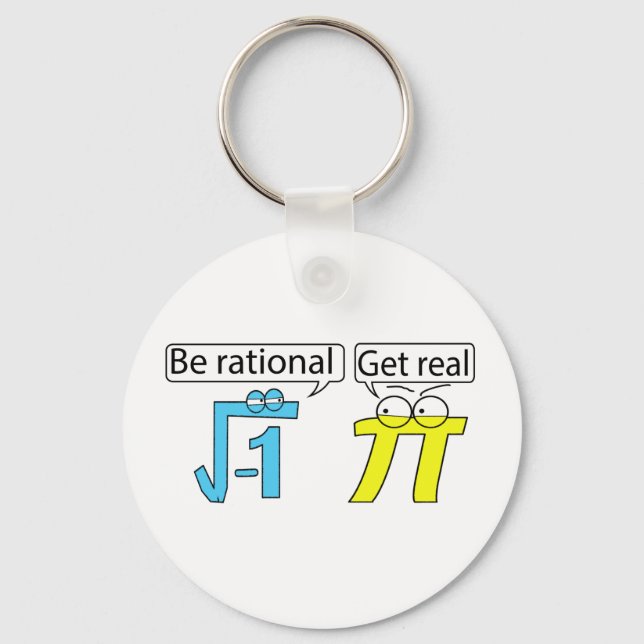 Be Rational! Get Real! Key Ring (Front)