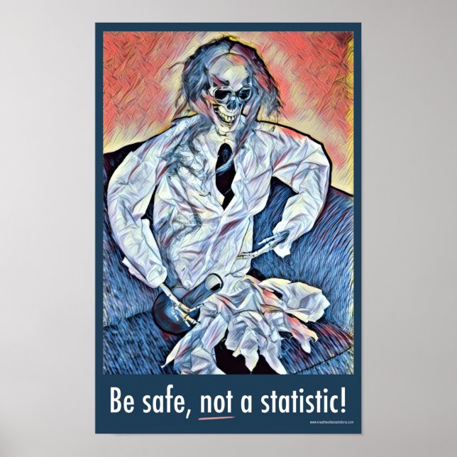 Be safe, not a statistic! Safety Poster (Front)