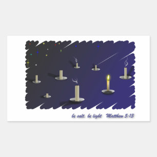 Be Salt, Be Light Rectangular Sticker