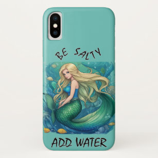 "Be Salty - Add Water" Mermaid by BabeMonetArt Case-Mate iPhone Case