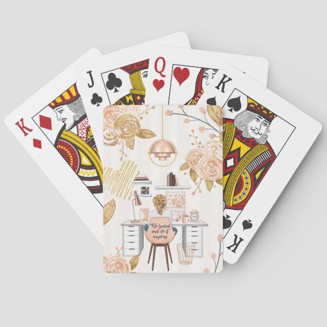 Be Scared & Do It Anyway Playing Cards (Back)