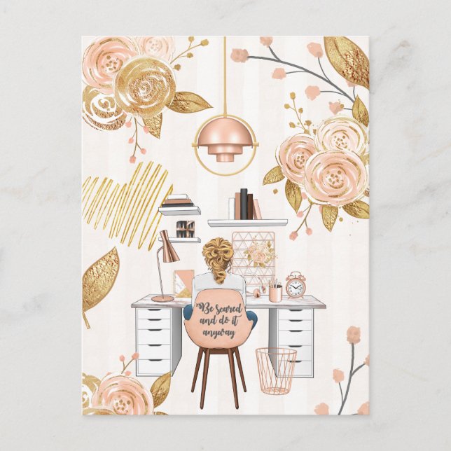 Be Scared & Do It Anyway Postcard (Front)