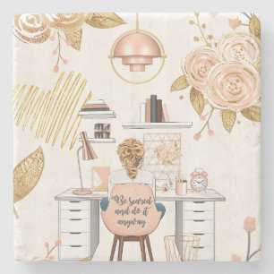 Be Scared & Do It Anyway Stone Coaster