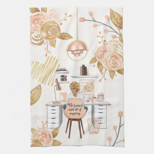 Be Scared & Do It Anyway Tea Towel