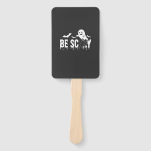 Be Scary Halloween Ghost Bat Design_1 Hand Fan