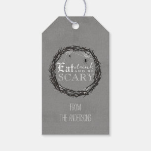 Be Scary Halloween gift tags