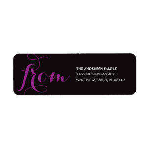 BE SCARY   HALLOWEEN RETURN ADDRESS LABELS