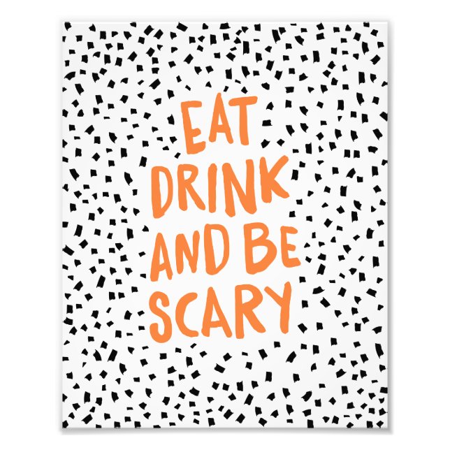 Be Scary Spotted | Halloween Art Print (Front)