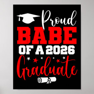 Be Senior 2026 Proud Be Of A Cl Of 2026 Graduate Poster