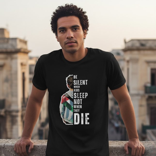 BE SILENT black t-shirt for man (Creator Uploaded)