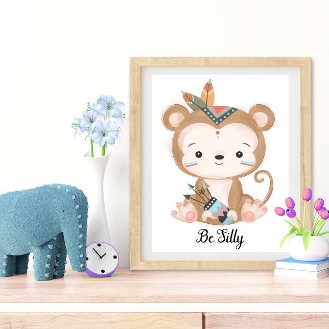 Be Silly Animal Nursery Wall Art (Nursery Wall Art)