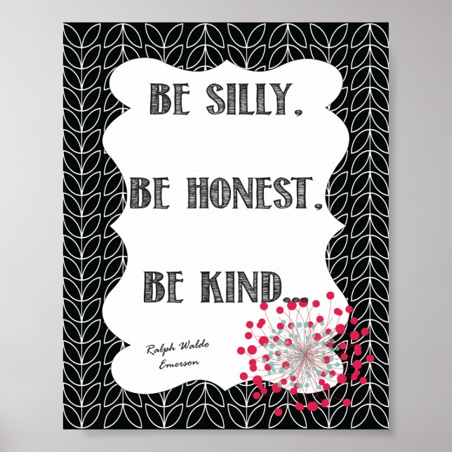 Be Silly, Be honest, Be Kind... Poster (Front)
