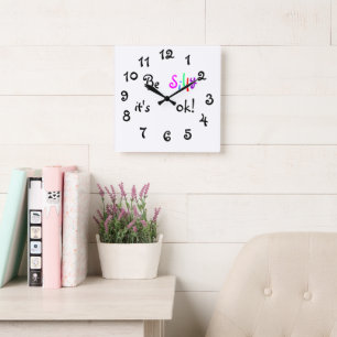 Be Silly it's ok-wall clock