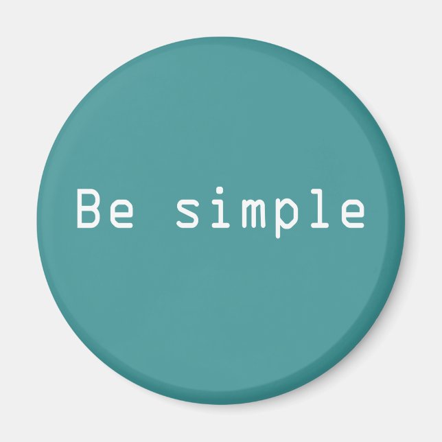 Be simple magnet (Front)