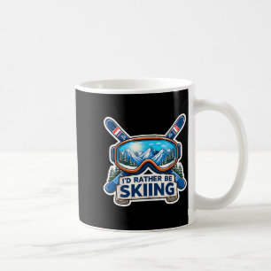 Be skiing lover skier ski resort goggles mountain coffee mug