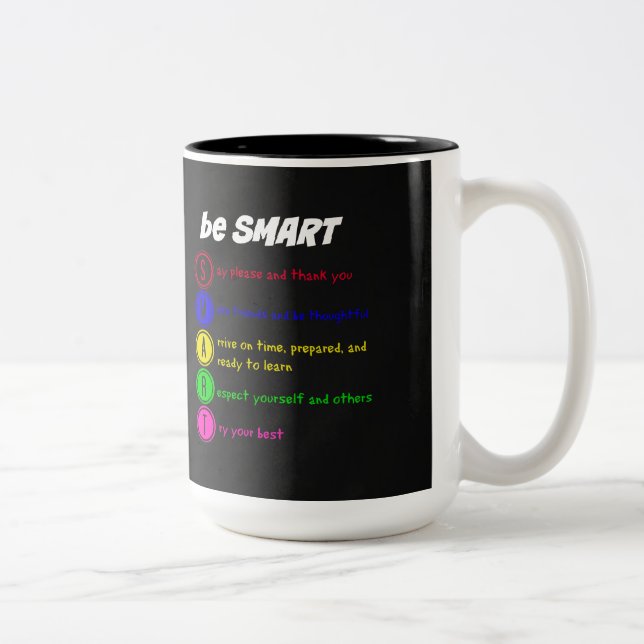 Be Smart Two-Tone Coffee Mug (Right)