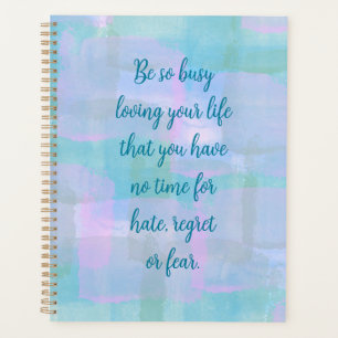 Be so Busy Blue Boho Planner