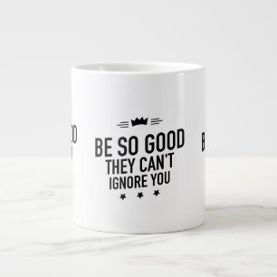 Be so good black large coffee mug