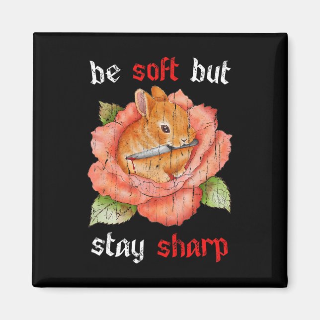 Be Soft But Stay Sharp  Magnet (Front)
