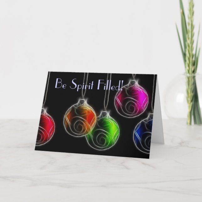 Be Spirit Filled Holiday Card (Front)
