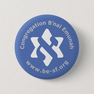 be star on blue 6 cm round badge