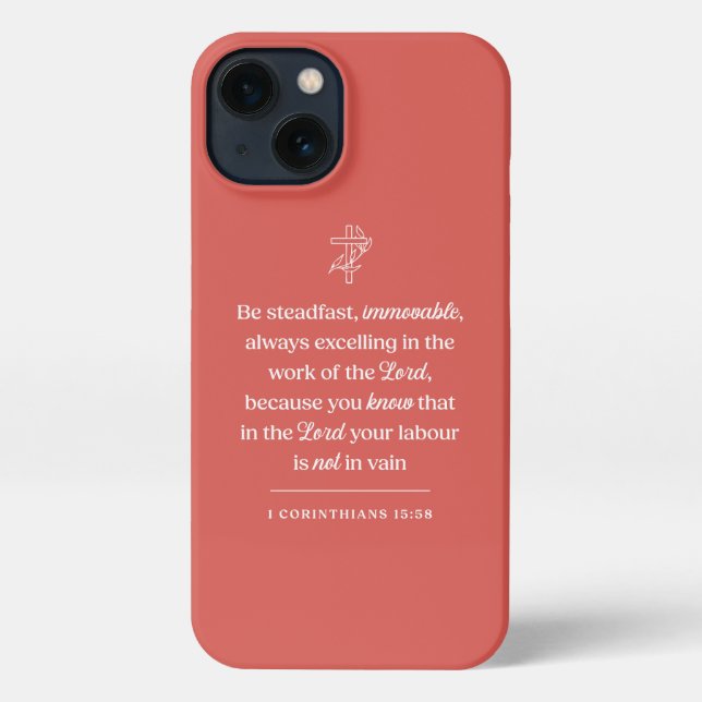 Be Steadfast Christian iPhone Case (Back)