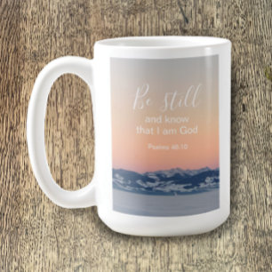Be Still And Know Bible Scripture Personalised Coffee Mug