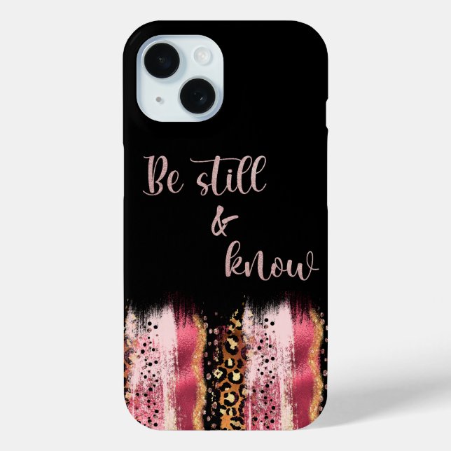 Be Still and Know Bible Verse Case-Mate iPhone Case (Back)