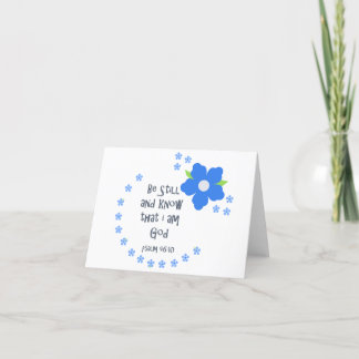 Be Still And Know Biblical Holiday Card