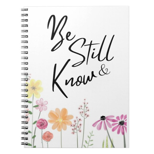 Be Still and know - Christian notebooks, journals (Front)